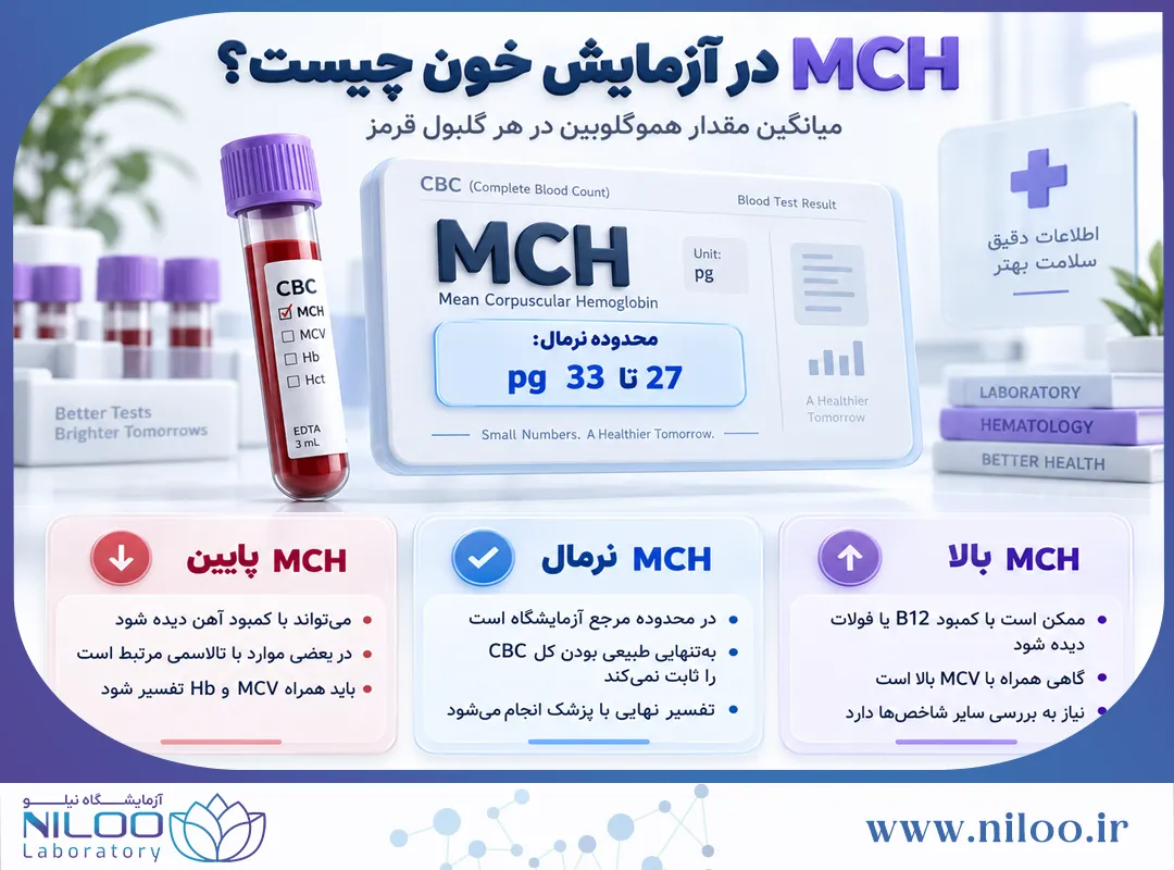 MCH در آزمایش خون چیست؟ مقدار نرمال، MCH پایین و بالا
